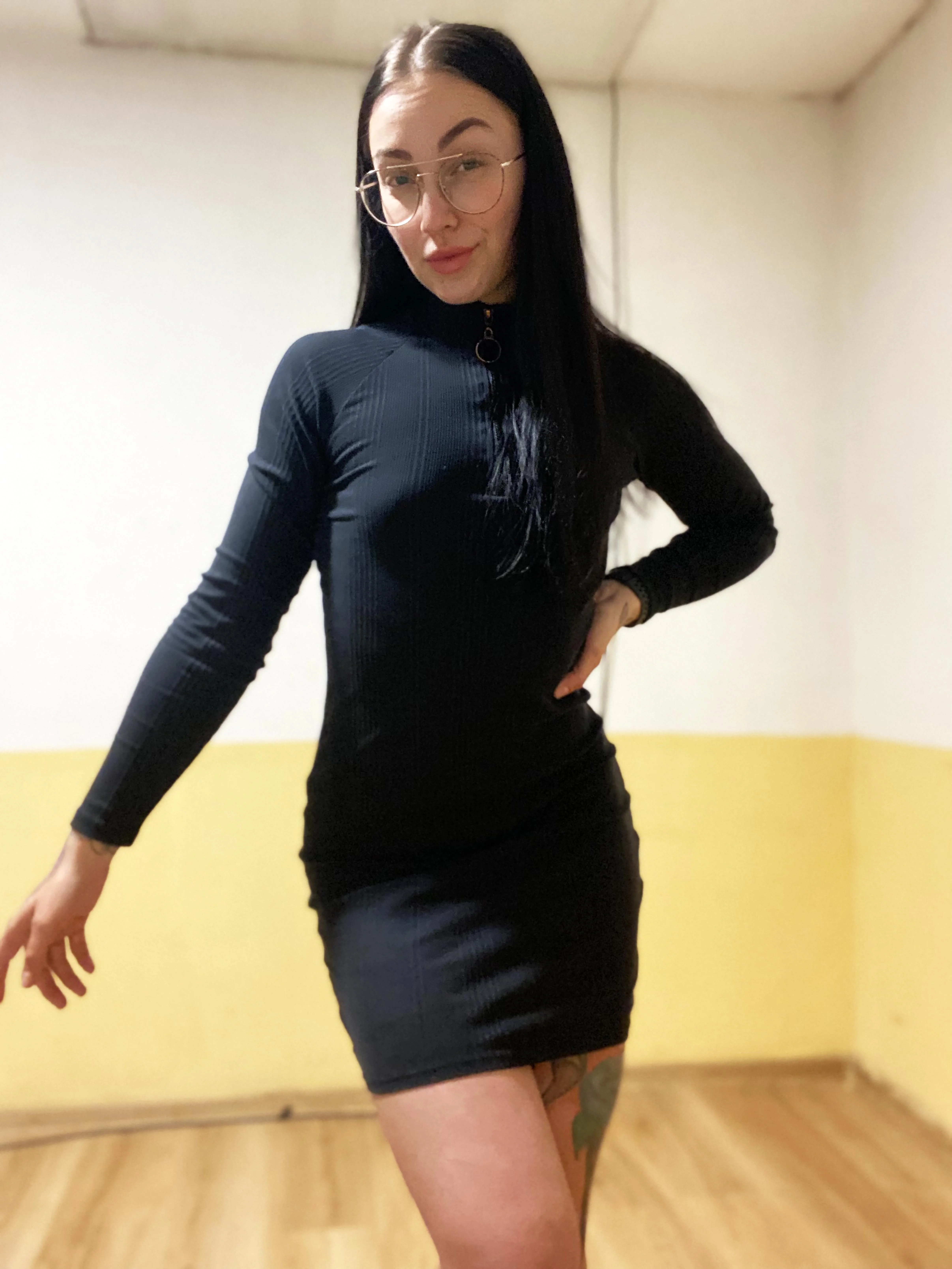 Feeling fierce and fabulous in this black dress. picture 1 of 1