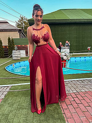 me at a weeding party'