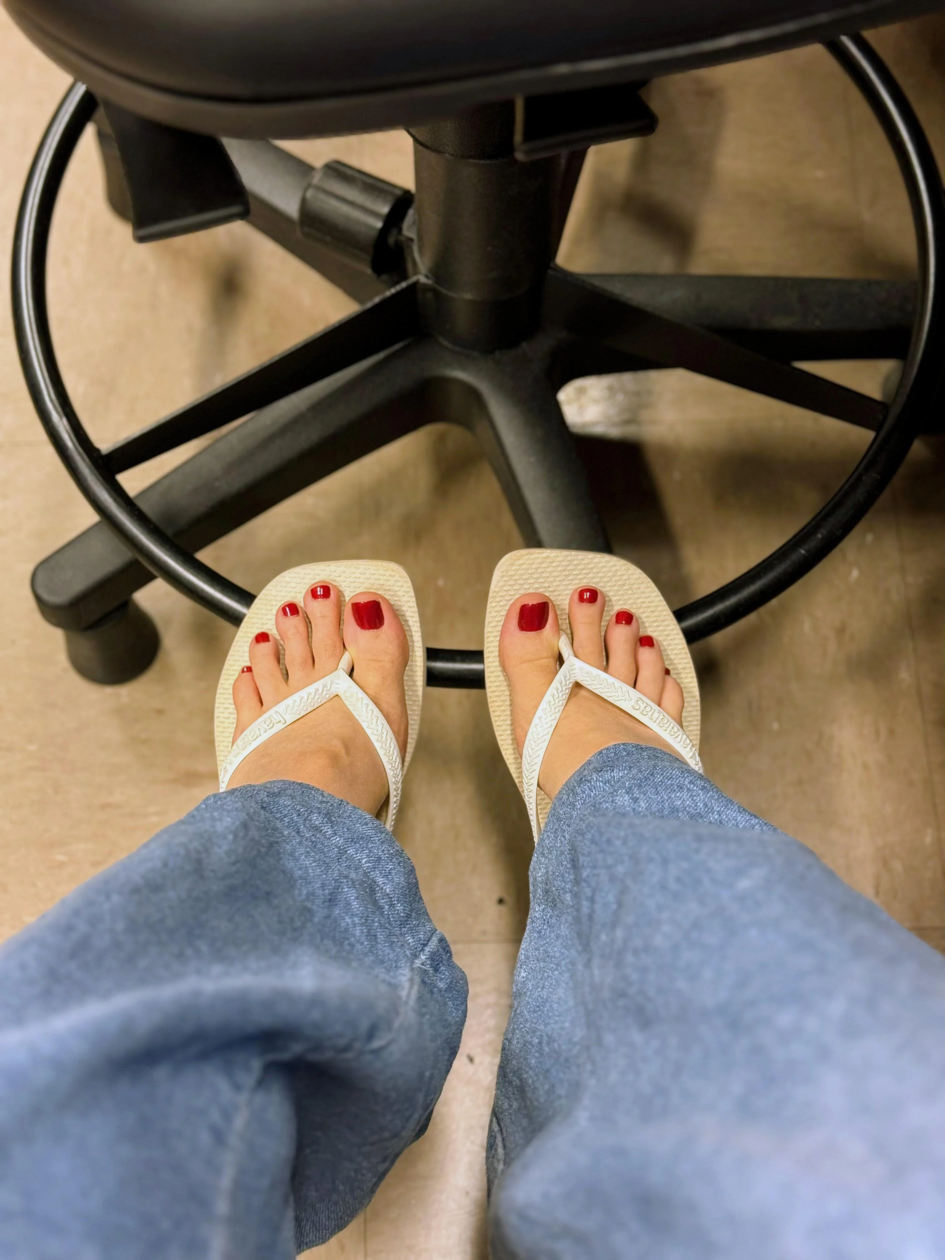 Would you be distracted by my feet in the office? picture 1 of 1