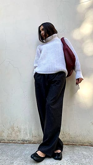 an elegant outfit'