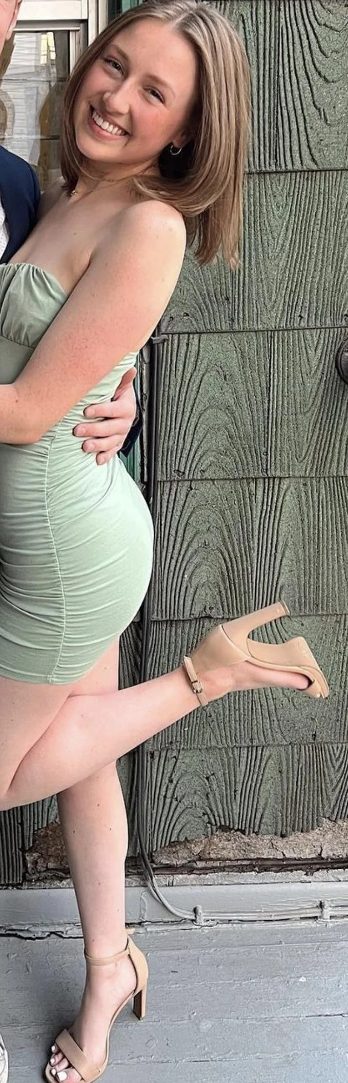 Sexy girl in a tight dress picture 1 of 3