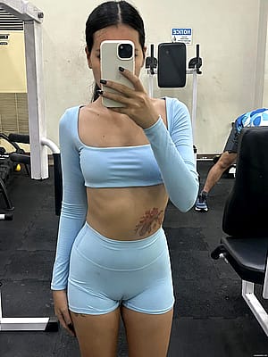 will you workout with me💪🩵🐱