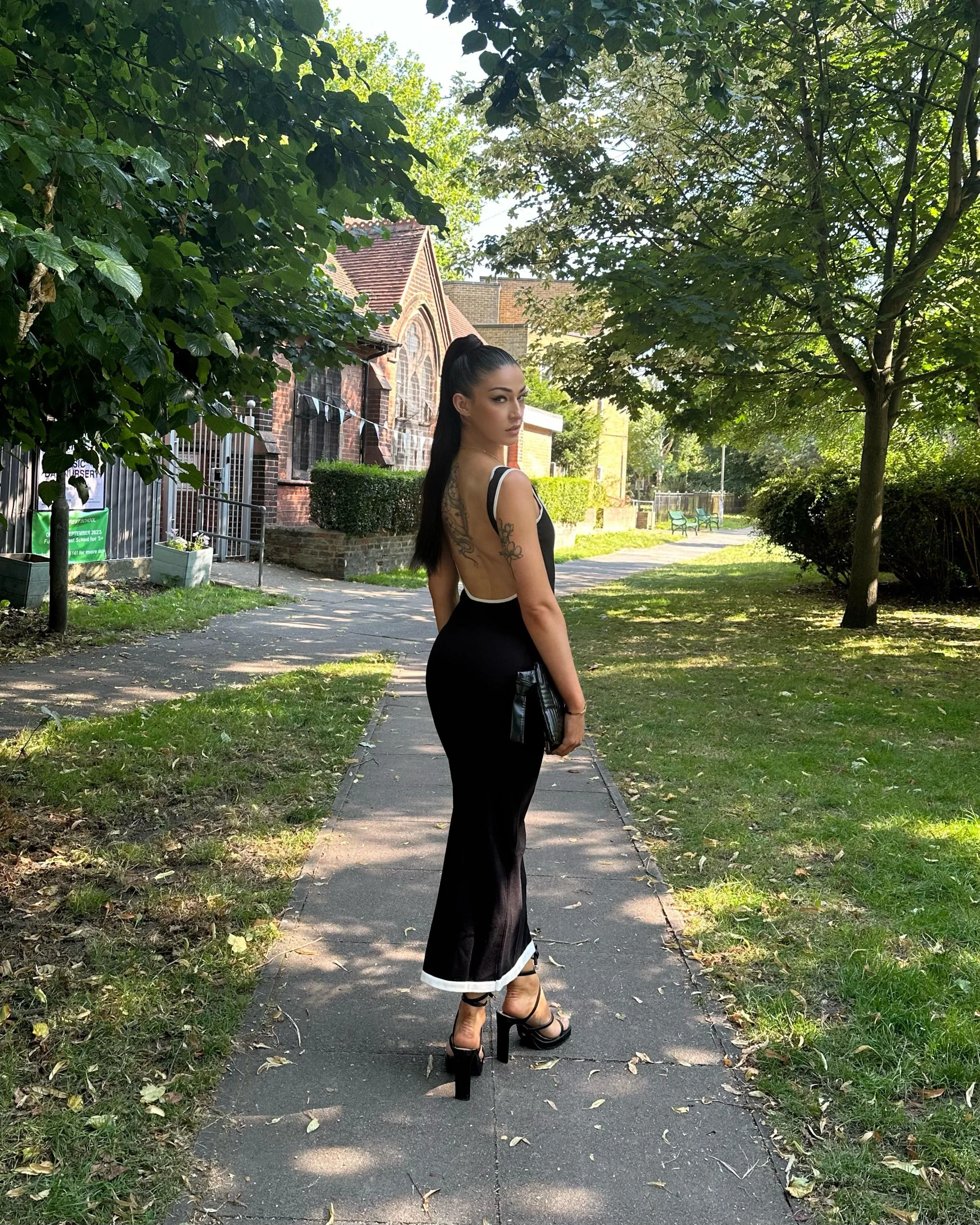 Beautiful black dress I styled for a day in London picture 1 of 1