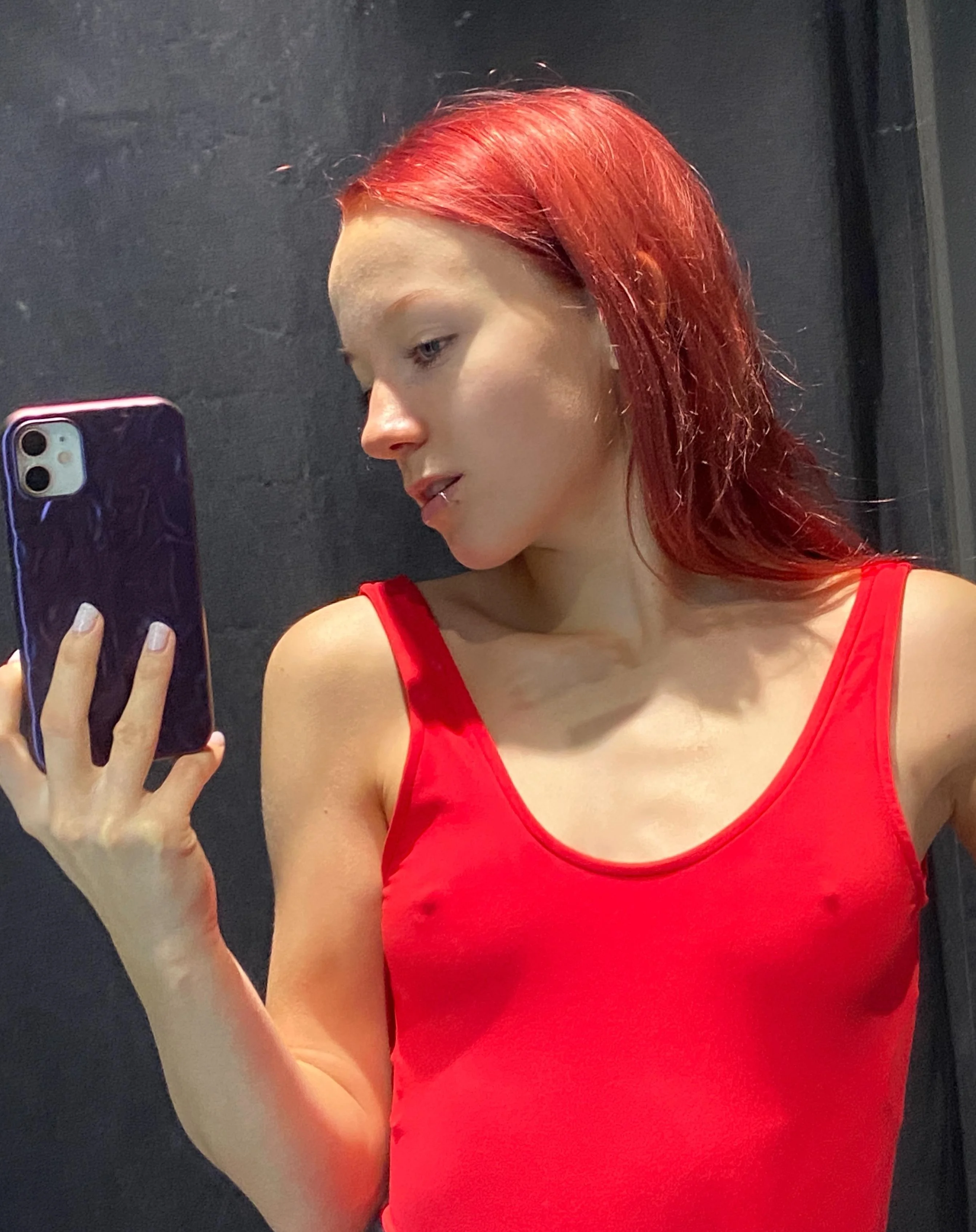I'm a little embarrassed that my hard nipples stand out in these clothes picture 1 of 1