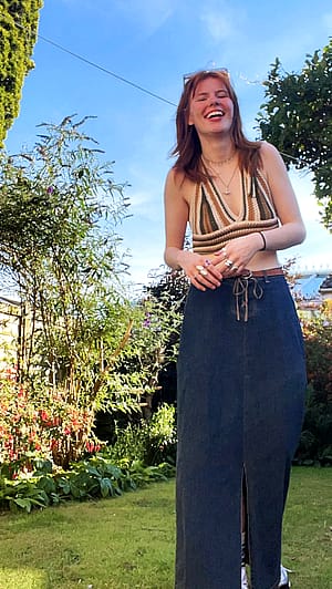 Dolled up for another crochet top'