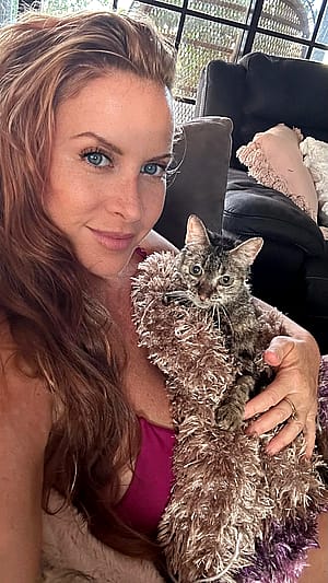 Kitty cuddles make everything better'