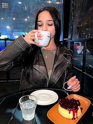 Coffee break after a long-day at campus'