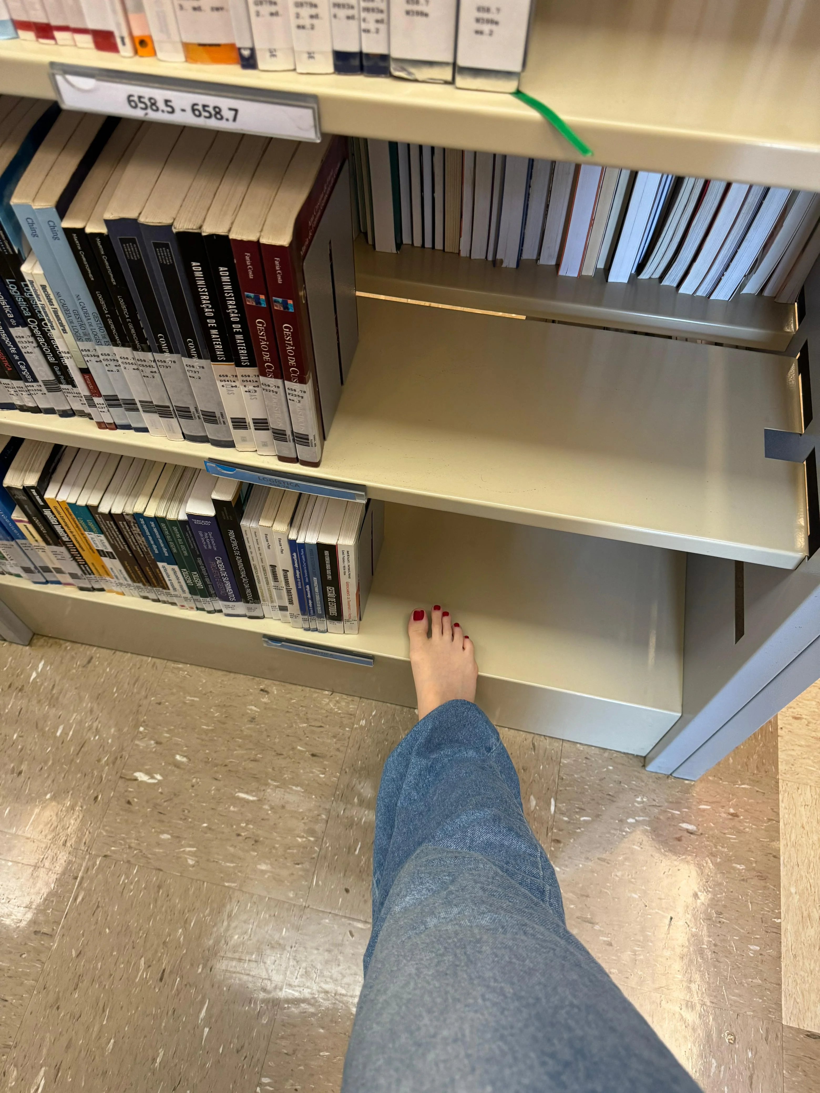 Toes or soles? Which one you will worship in the library? picture 1 of 4