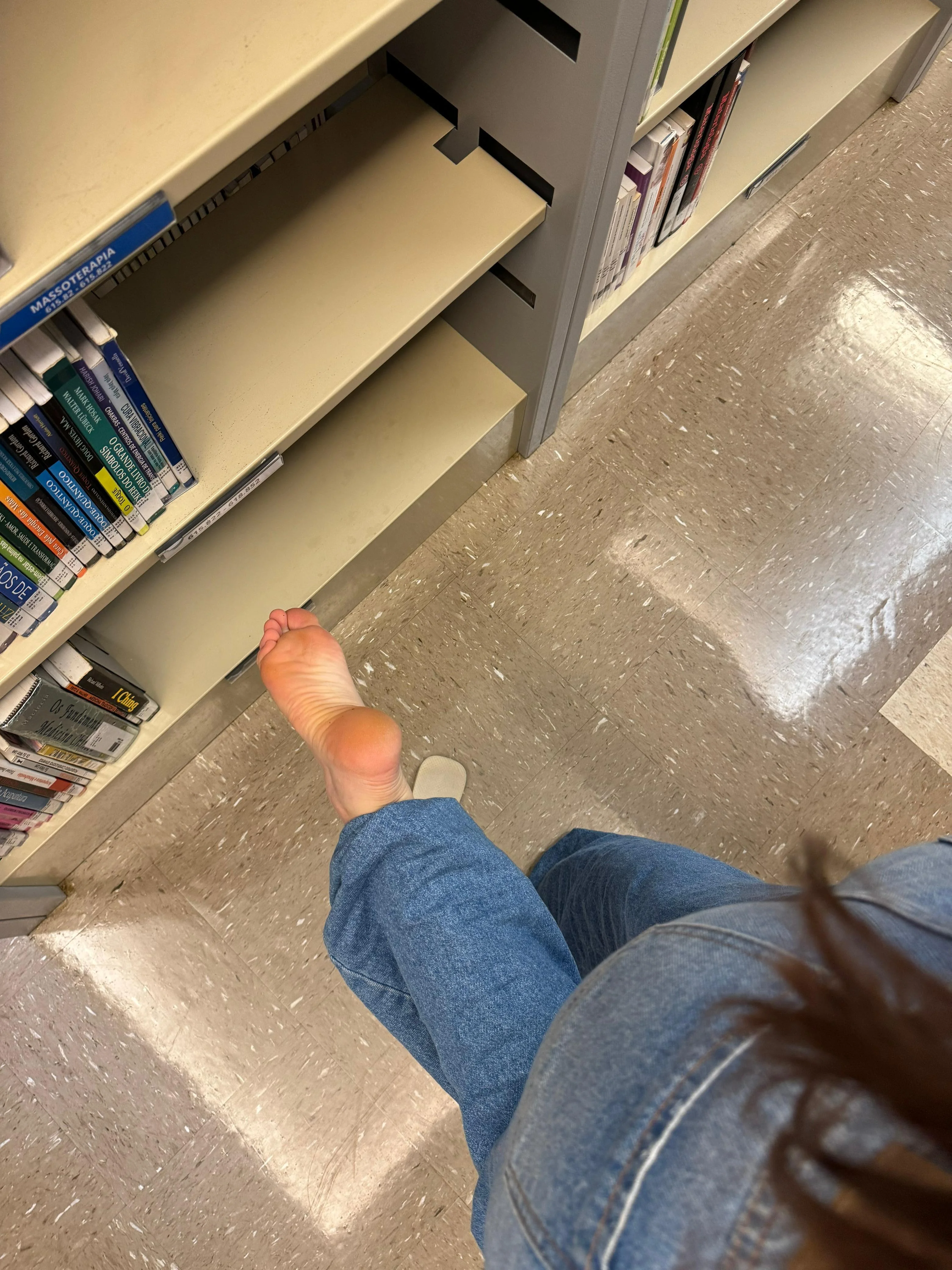 Toes or soles? Which one you will worship in the library? picture 3 of 4