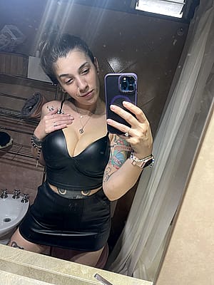 I hope you like my leather dress… if not I can take it off'