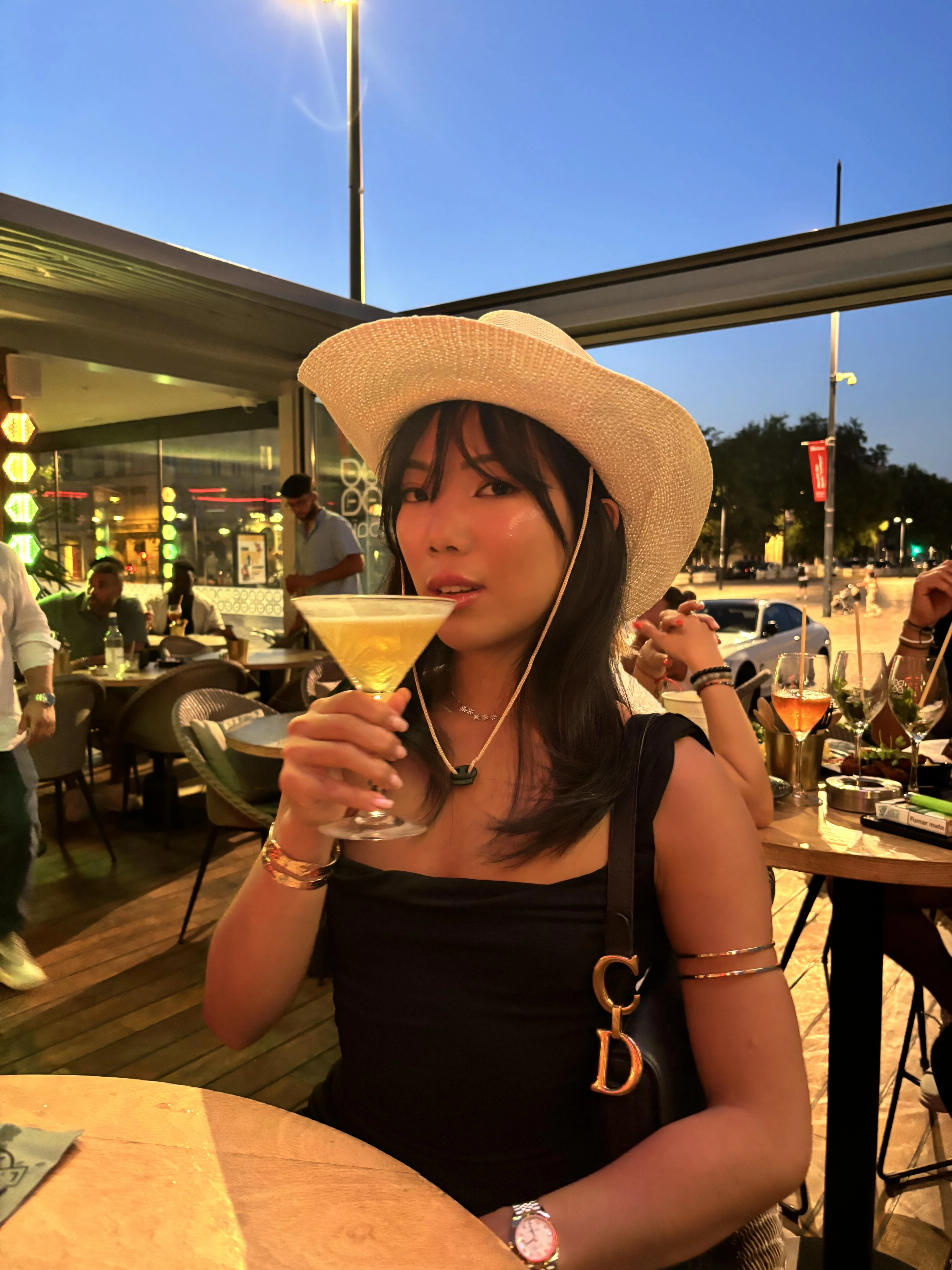 Do you think I look classy with my hat? picture 1 of 1
