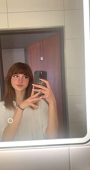 trying to get used to how my face looks at school'