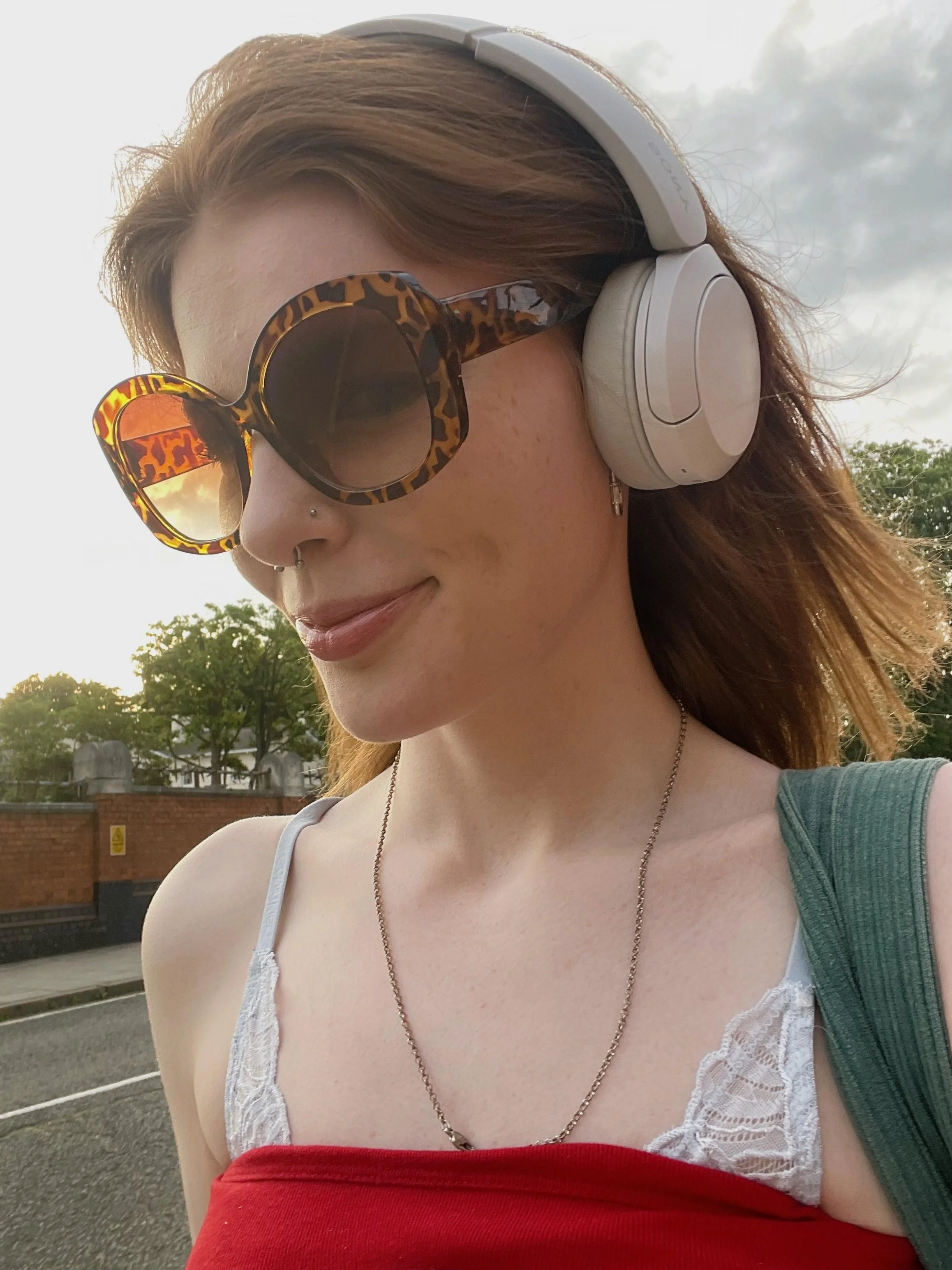 sexy red head with glasses picture 1 of 1