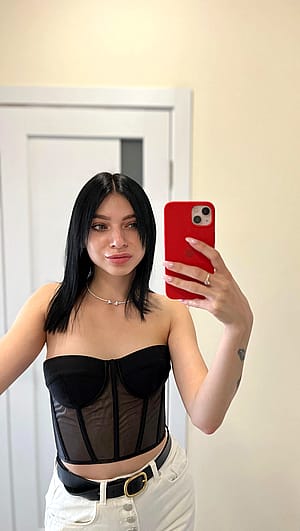 Do you think this dress makes me look irresistible?'