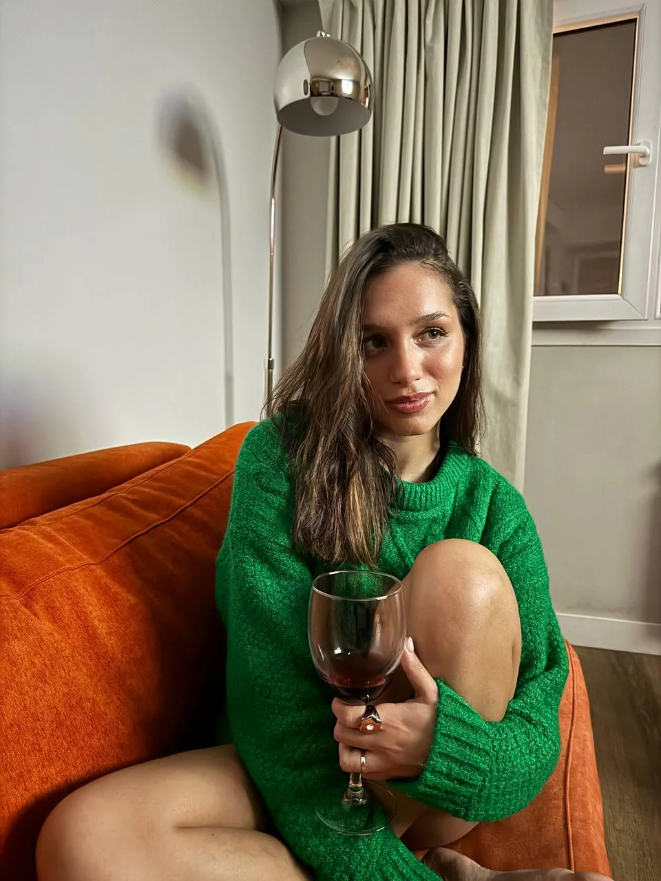 Dolled up in my favorite jumper and enjoying the evening‍ picture 1 of 1