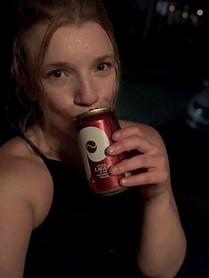 Sweaty mess helping move'