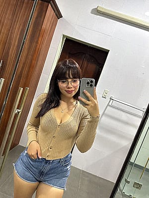 Just a cute college girl with an hourglass body'