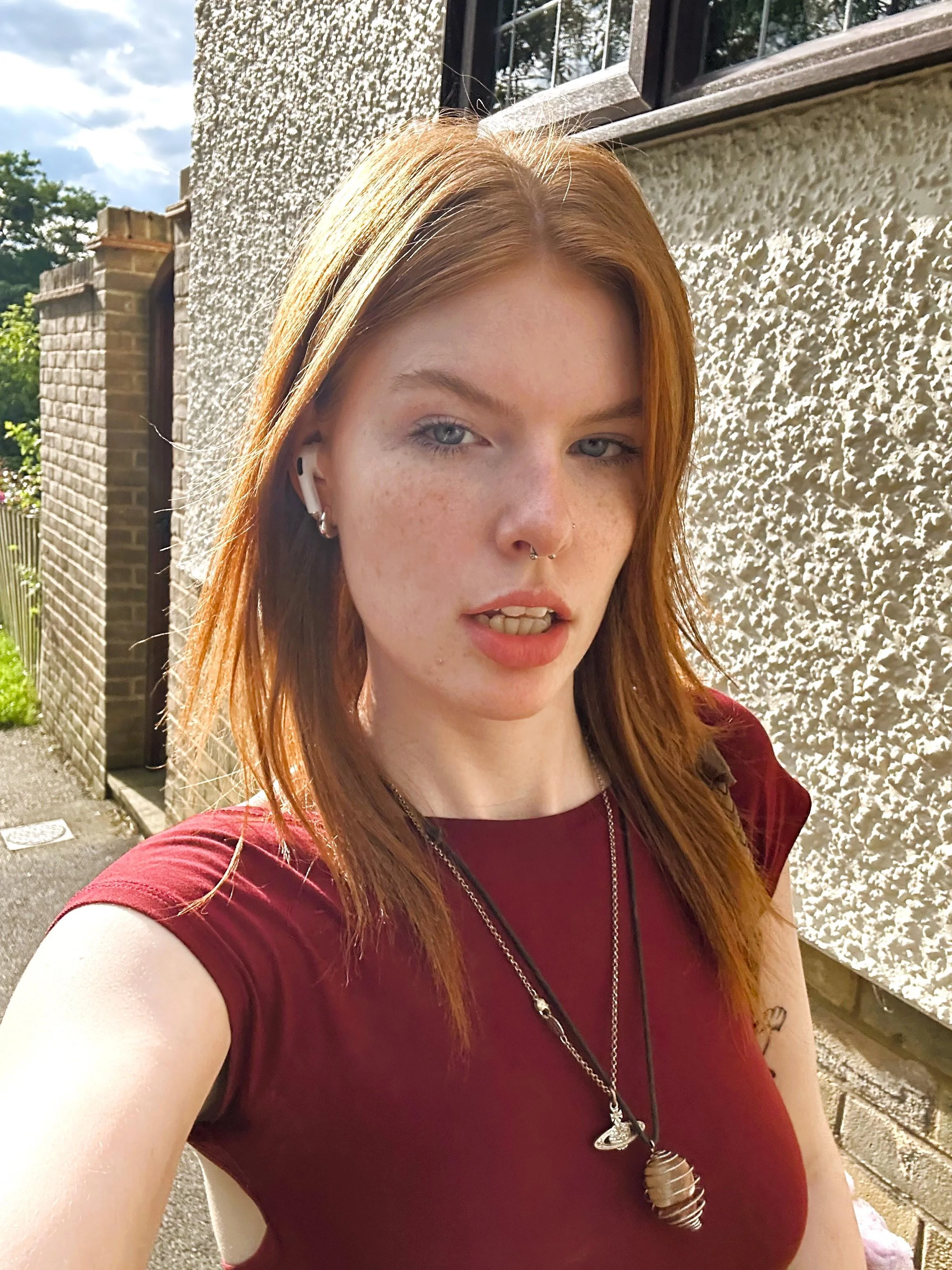 this college girl is getting ready for class again picture 1 of 1