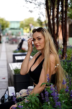 Chilling in the park, serving looks and a bit of attitude.'