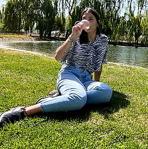 Just keeping it simple and feeling good in this outfit'