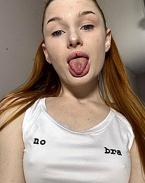 This top can no longer withstand the force of my nipples'