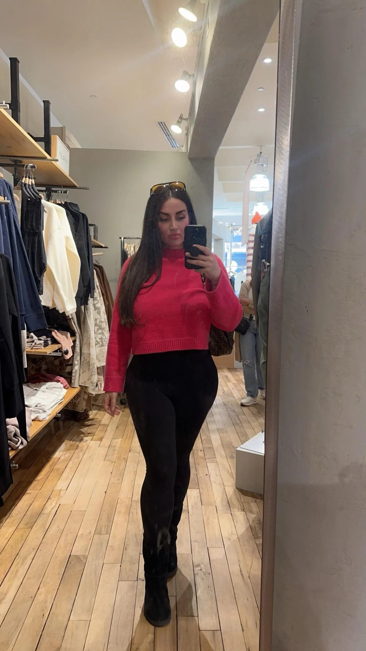 Lil selfie in my pink sweater picture 1 of 1