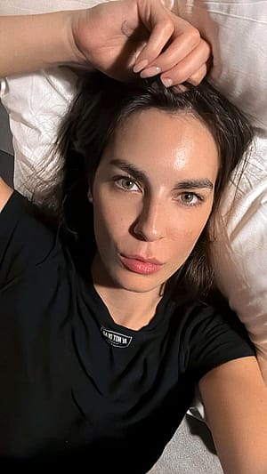 Enjoying my no make up face'