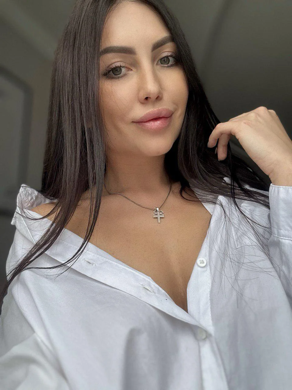 I feel sexy in a shirt without a bra picture 1 of 1