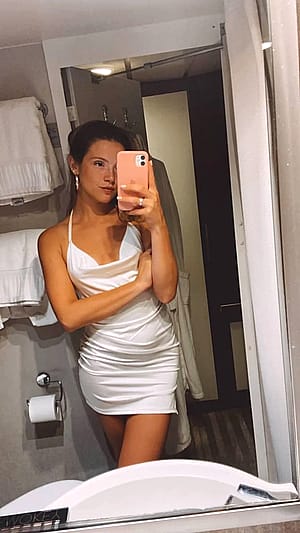 I love the way a fitted dress hugs my curves'