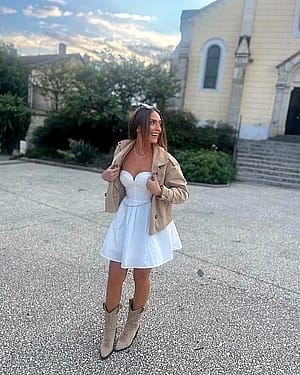 classic white dress'