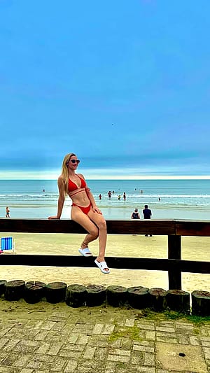 I never thought two-piece swimsuits would look so good on me'