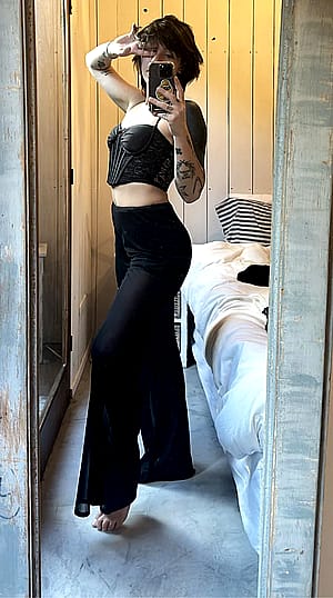 Maybe i let you choose outfit for the night'