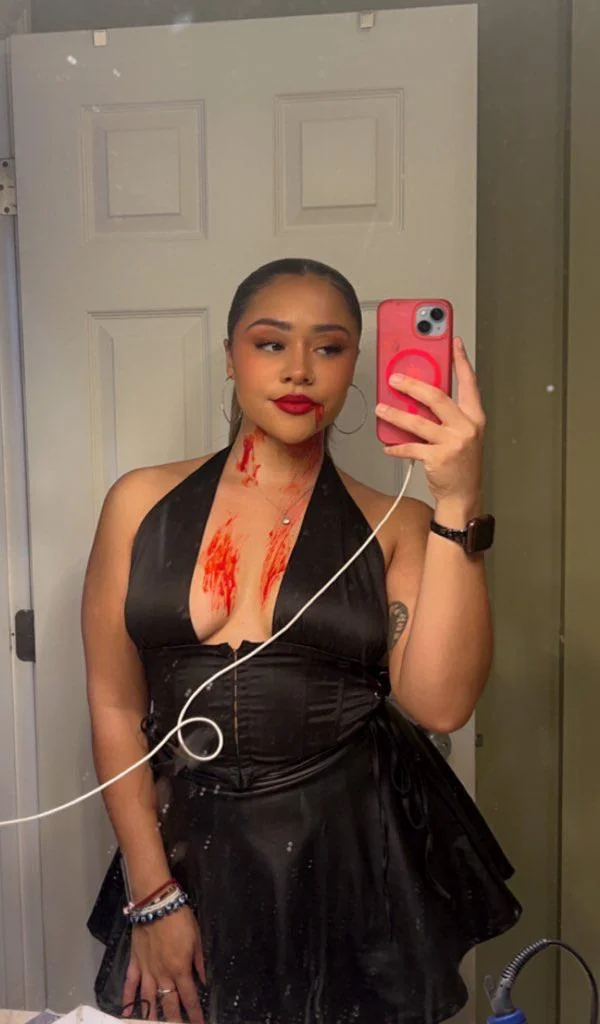 All dolled up after I sucked a victim picture 1 of 1