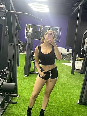 Starting the day at the gym'