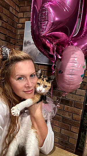 Me with my kittie'