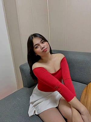 Just a girl in a red shirt'