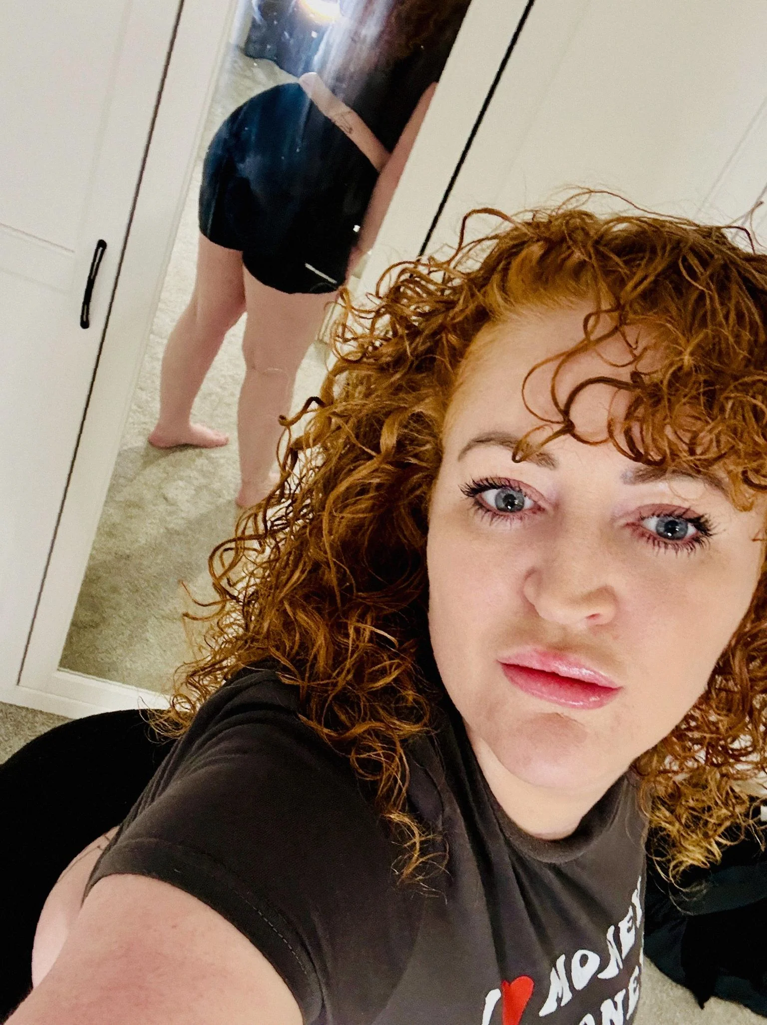 Me after I get the perfect angle of my booty in the mirror picture 1 of 1