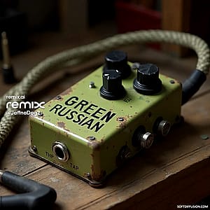 A home made 'Green Russian ' guitar pedal.