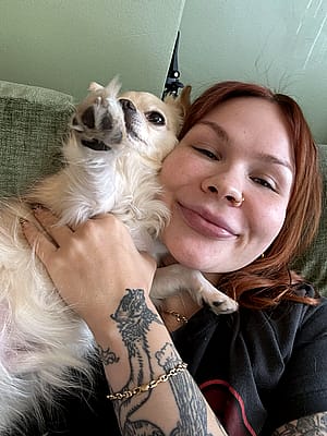 a girl and her dog against the world'